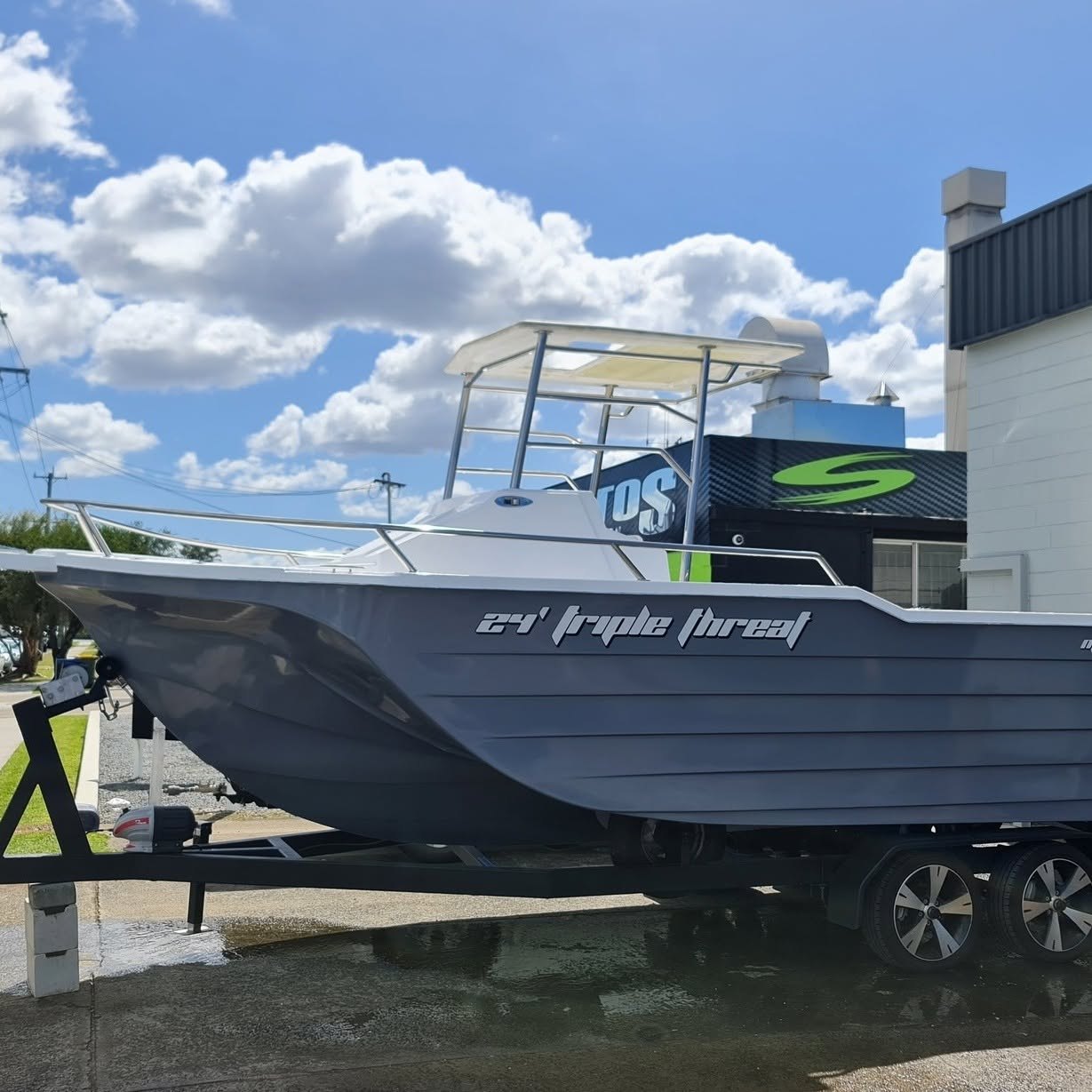 A 24-foot plate aluminium boat built by BWC Stainless